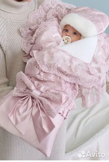 Конверт на выписку зимний для девочки