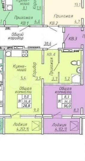 Квартира-студия, 28,9 м², 10/10 эт.