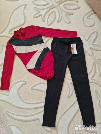 Гимнастический купальник 116+новые ласины