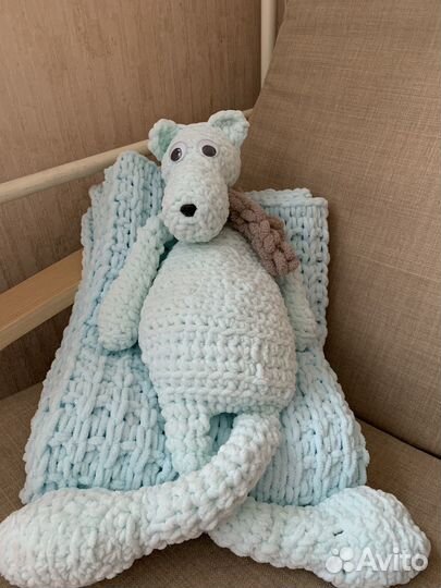 Плед детский плюшевый