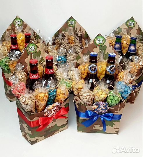 Мужские букеты съедобные на 23