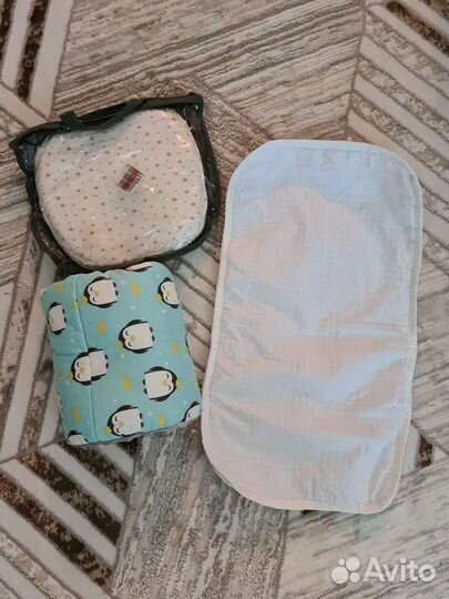 Кокон + конверт прогулочный и 2 подушки