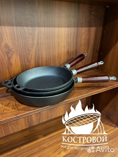 Чугунная сковорода vetta, диаметр 22 см