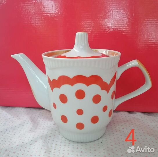 Фарфоровые чайники СССР