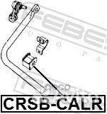 Втулка стабилизатора зад прав/лев crsbcalr