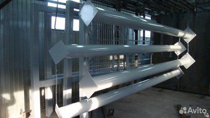 Порошковая покраска суппортов, металла, профиля