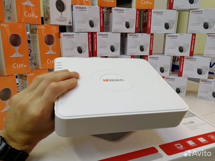 4кан POE видеорегистратор DS-N204P(C) HiWatch