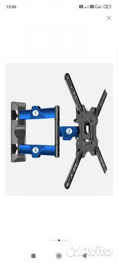 Кронштейн для тв 35-55 наклонно поворотный