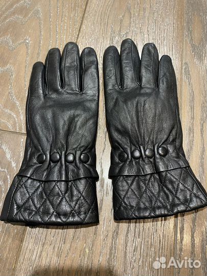 Перчатки женские кожаные новые размер 8.5