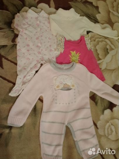 Два пакета вещей на девочку 62 68