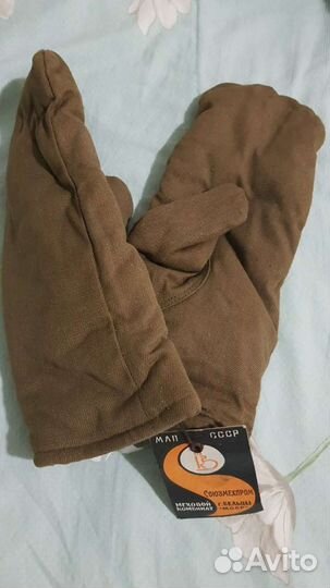 Варежки меховые для рыбалки СССР