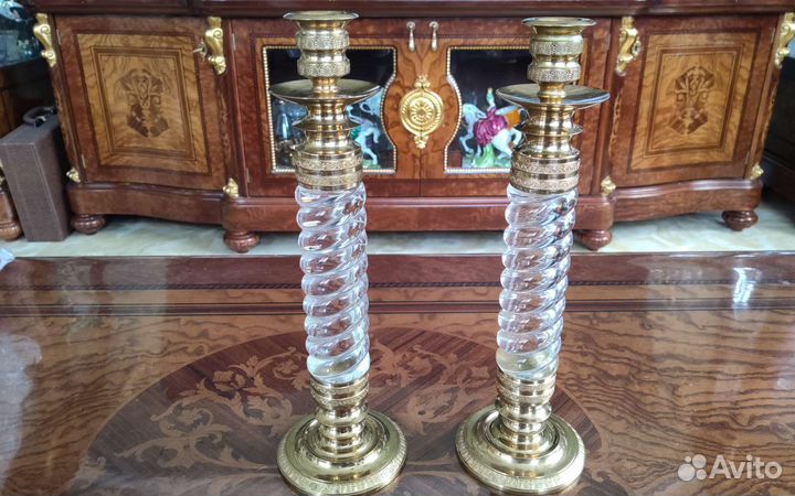 Подсвечники бронзовые