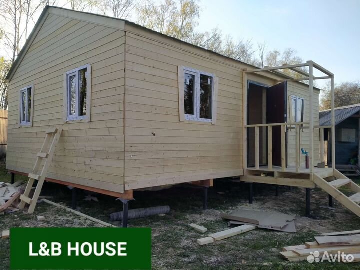 Бытовка дачная 6х8 (под ключ)