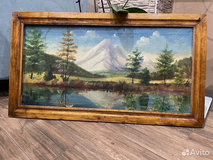 Картина 90см до 50см, рисованная