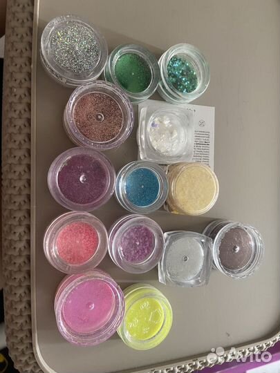 Блестки глиттеры для ногтей