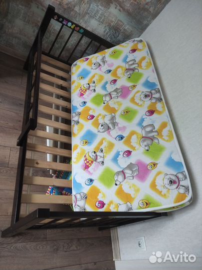 Детская кровать от 3 лет с матрасом бу