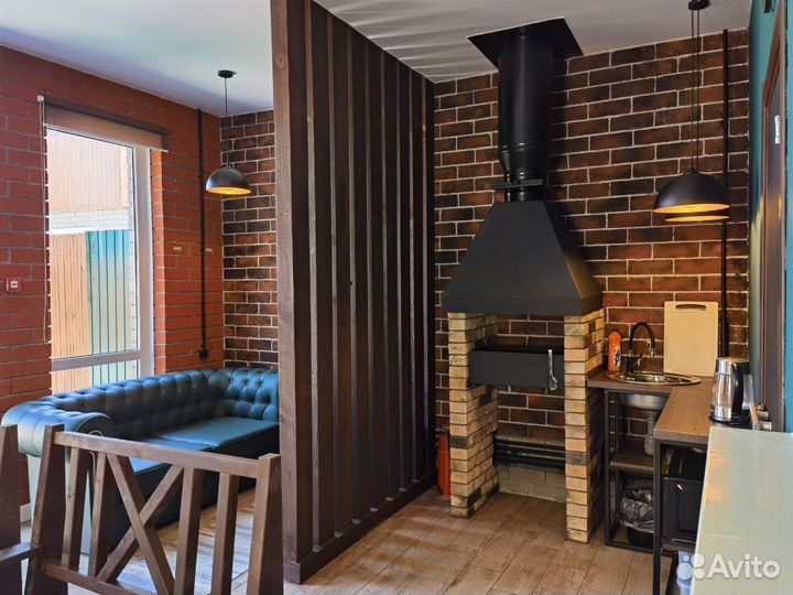 Беседка с баней на дровах. Аренда