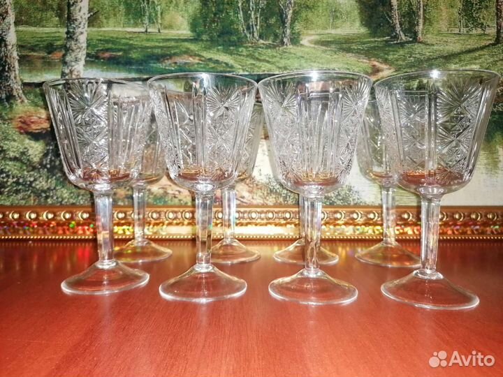 Фужеры хрустальные СССР