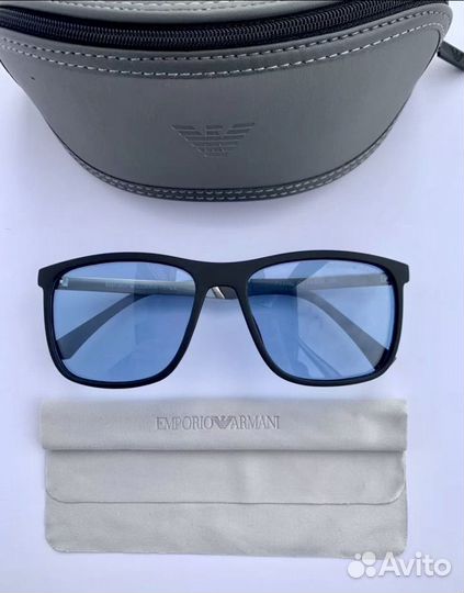 Очки emporio armani синие поляризационные