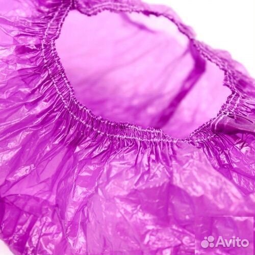 Бахилы Elegreen Экстра Плюс (с 2-ой резинкой) фиол