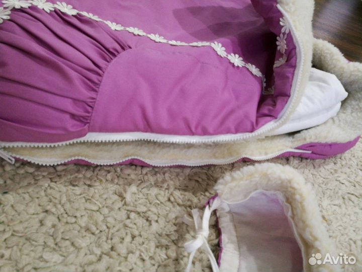 Конверт зимний на выписку