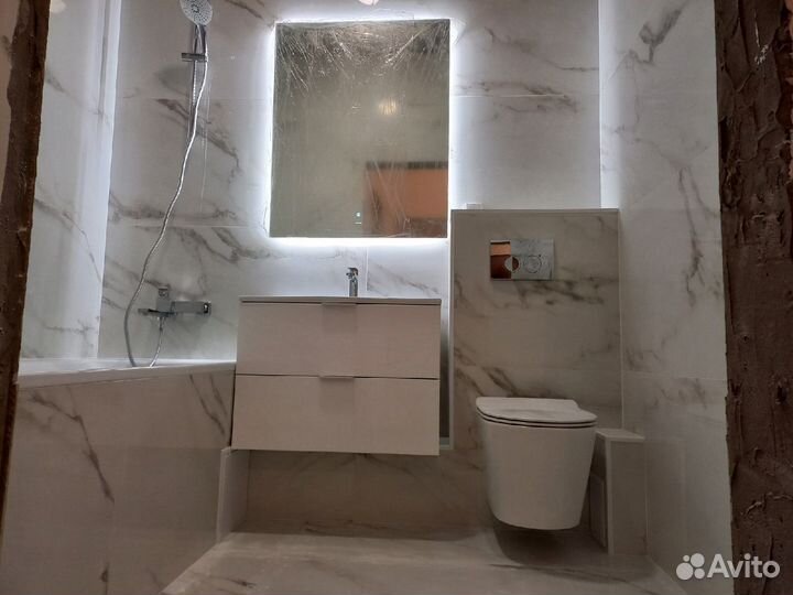 Поклейка обоев, ремонт квартир, кафель, ламинат