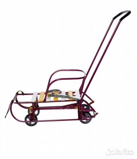 Санки новые с колёсами Nika тимка 6 универсал