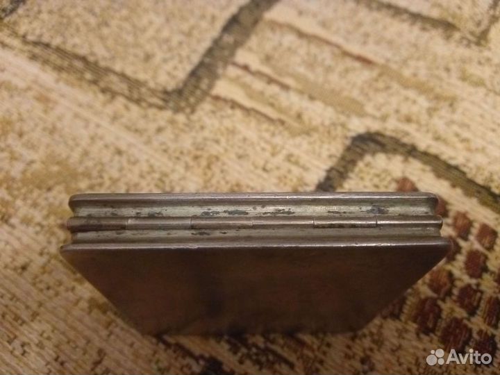 Пудреница серебро 875 проба вес 85,5 гр