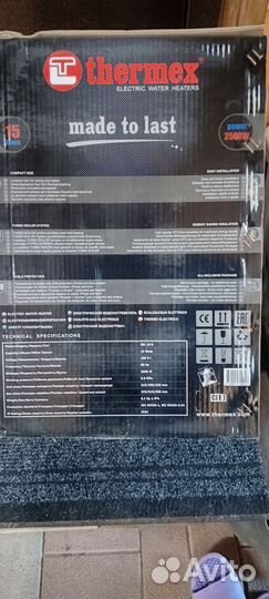Электро водонагреватель Термекс