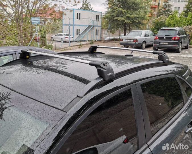 Бесшумные багажники Turtle на рейлинги