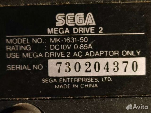 Sega mega drive 2 оригинал PAL объявление продам