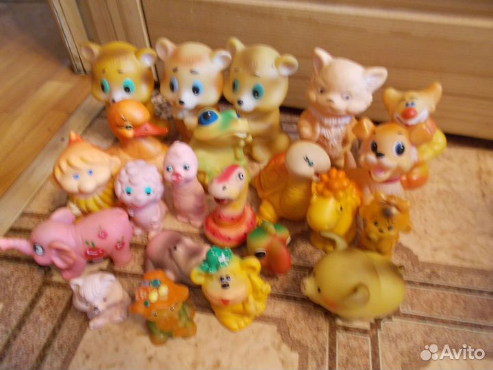 Резиновые игрушки времен СССР