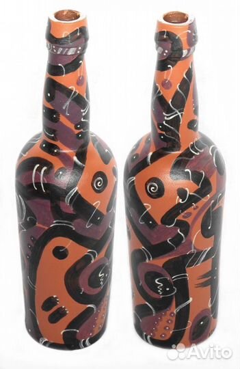 Бутылка расписная на заказ
