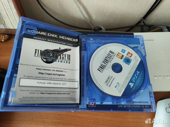 Диск Final Fantasy 7 Remake PS4