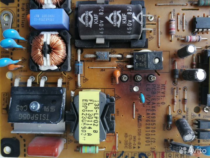 Блок питания от телевизора LG 47la667v