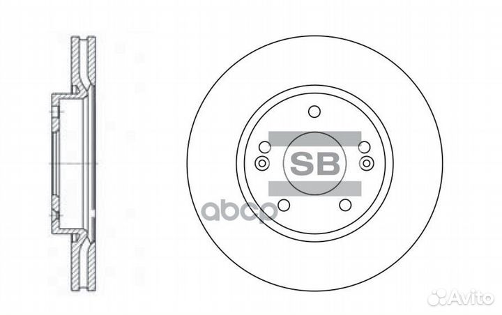 Диск тормозной SD1036 Sangsin brake
