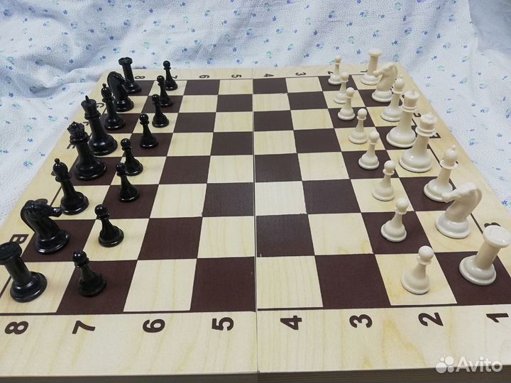 Шахматы СССР пластиковые. Новые Упаковка
