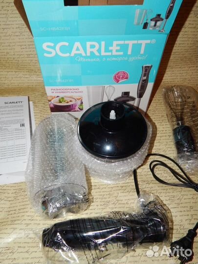 Новый блендер погружной Scarlett sc-hb42f81