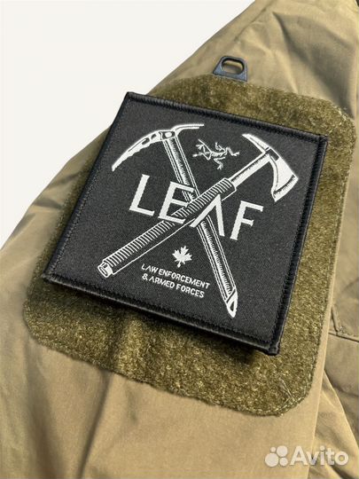Патч Arcteryx leaf black