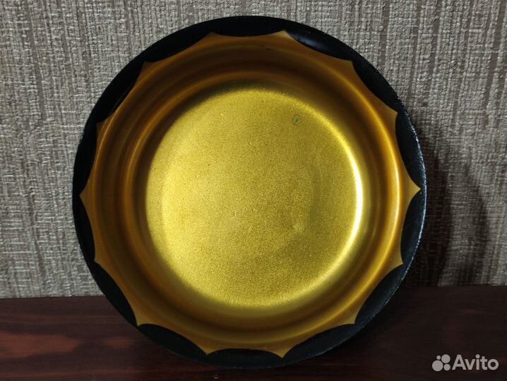 Сахарница металлическая расписная СССР