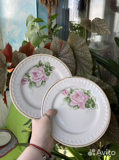 Тарелки столовые, СССР, 8 штук, Прокопьевский фз