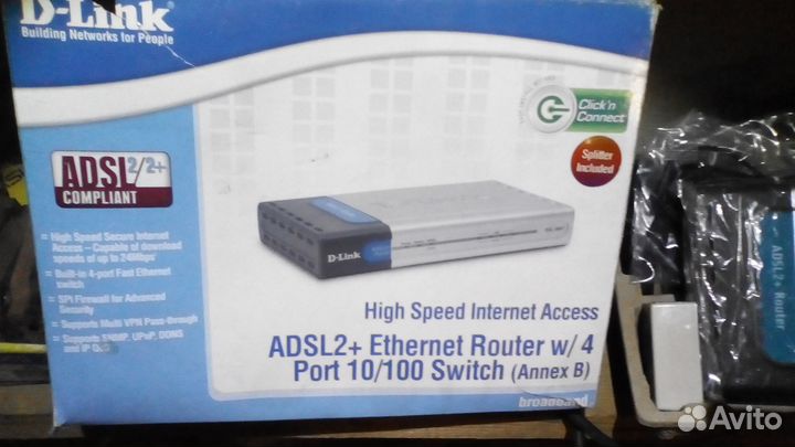 Продам роутэр новый Ethernet adsl/2/2
