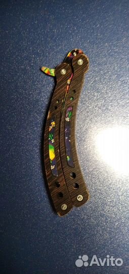 Игрушечный нож бабочка (деревянный)