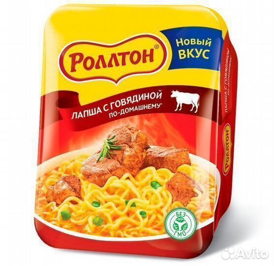 Опт - Лапша Роллтон По-домашнему c Говядиной 9