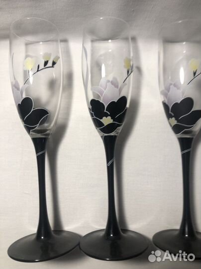 Новые фужеры 6 штук Италия