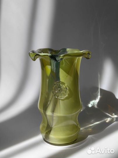 Ваза цветное стекло СССР