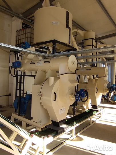 Линия гранулирования комбикормов, опила, лузги