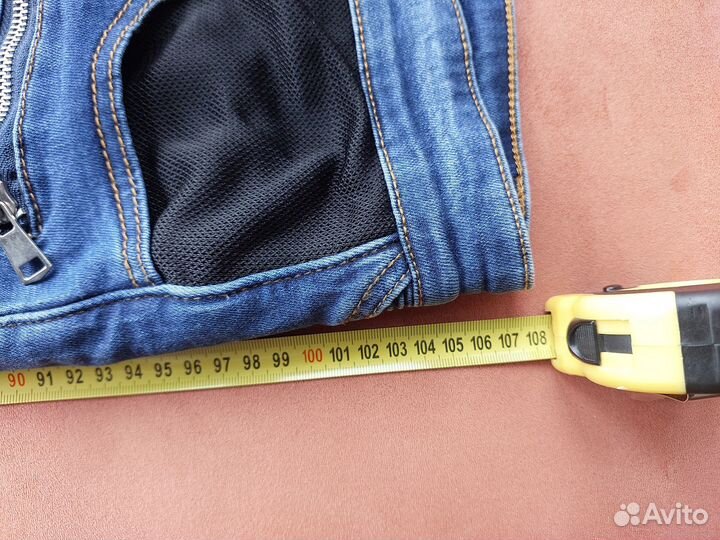 Летние мужские мотоциклетные джинсы с кевларом