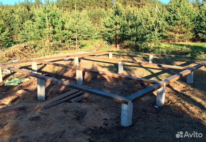 Железобетонные и винтовые сваи Монтаж