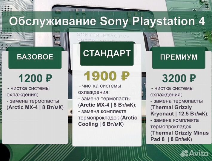 Обслуживание игровых приставок Playstation, Xbox